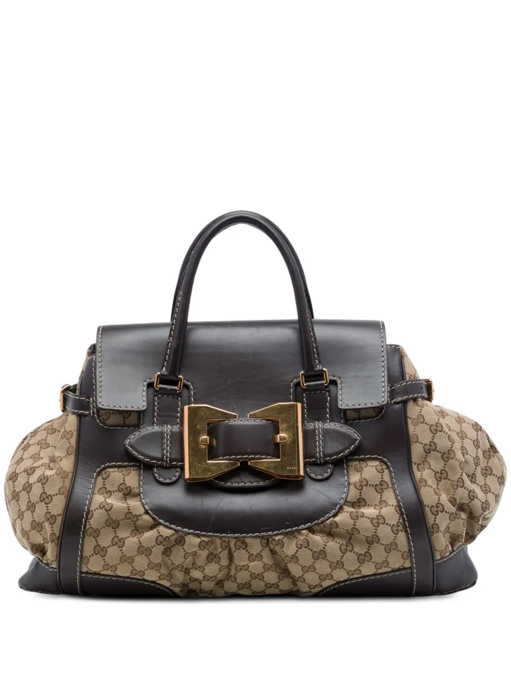 Gucci Pre-Owned 2016-2026 GG Canvas and Leather Dialux Queen tote bag - Toni neutri