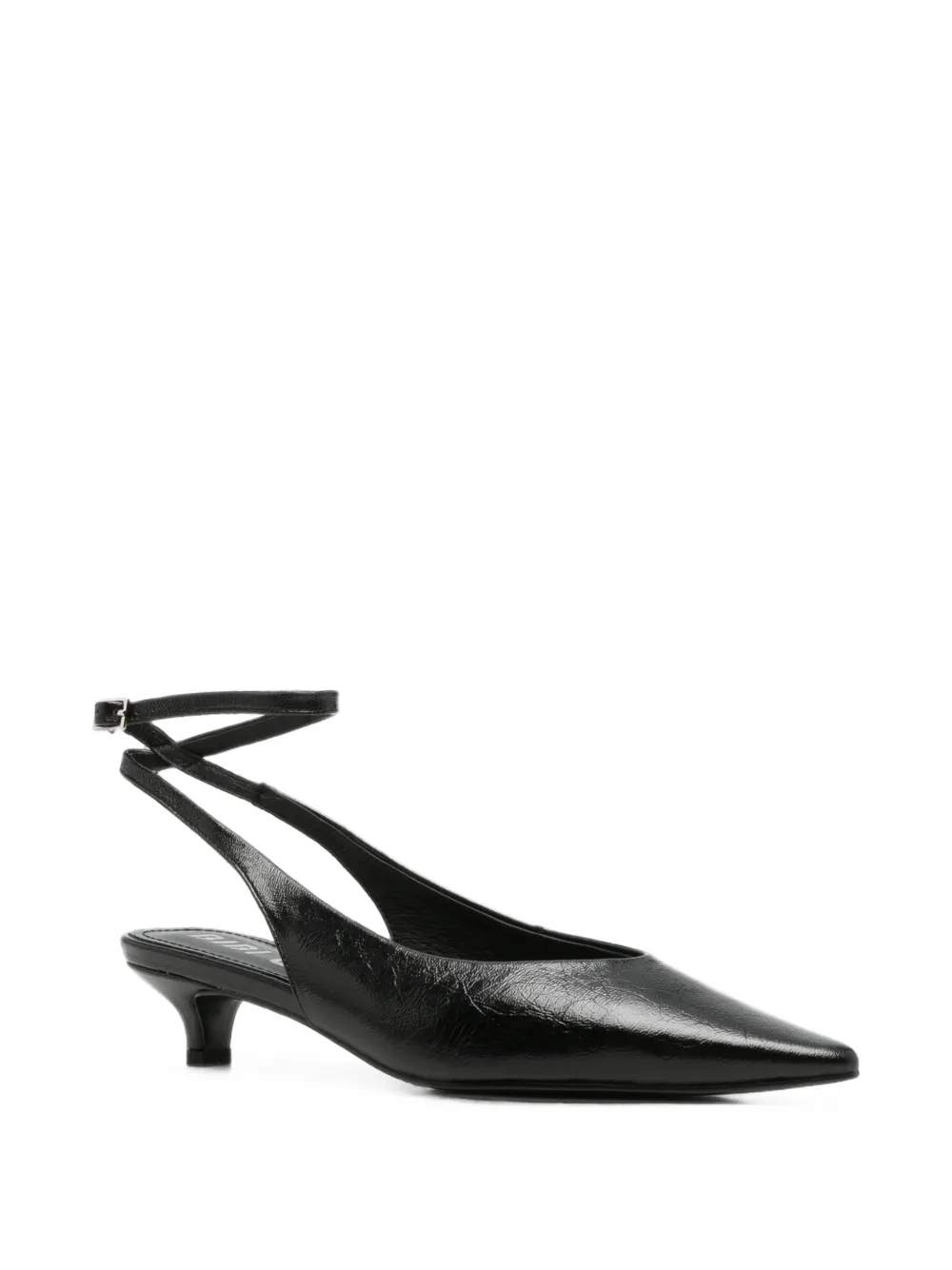 Bibi Lou Noe pointed-toe buckled-strap pumps Zwart