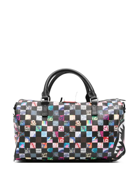 Sprayground Karierte mini Shark Mouth Reisetasche