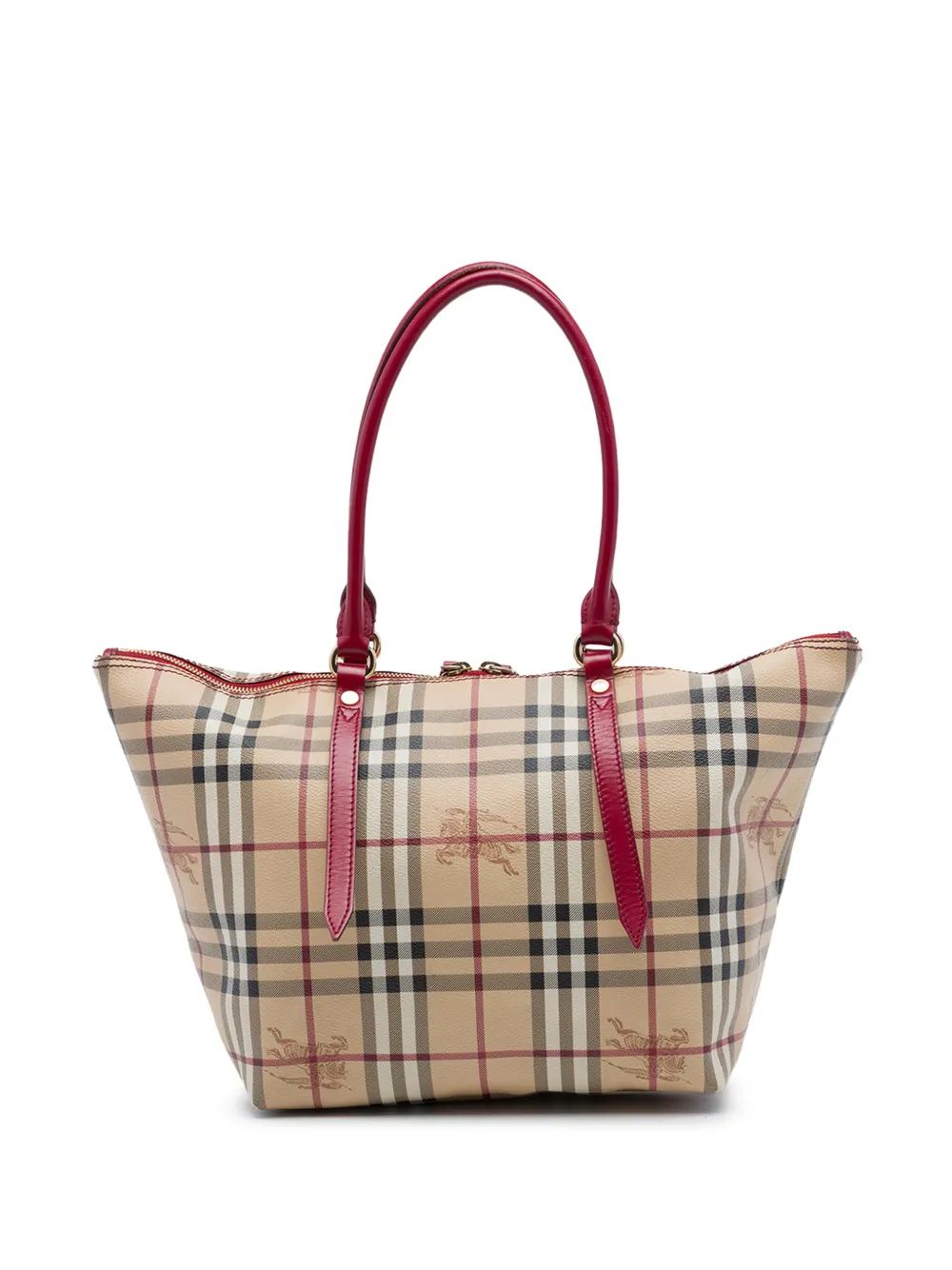 Burberry Pre-Owned Borsa tote Salisbury piccola in tela cerata con motivo Haymarket Check 2012-2015 - Toni neutri
