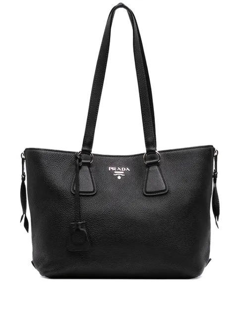Prada Pre-Owned 2013-2026 Vitello Daino Side Zip tote bag