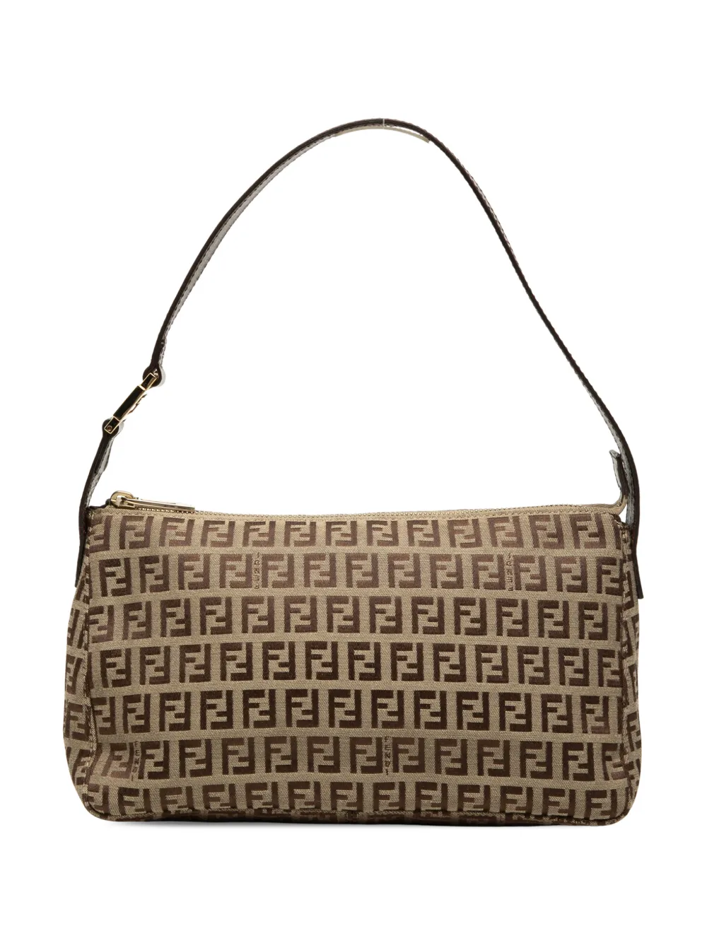 Fendi Pre-Owned 2000-2010 Zucchino Canvas Pochette shoulder bag - Braun
