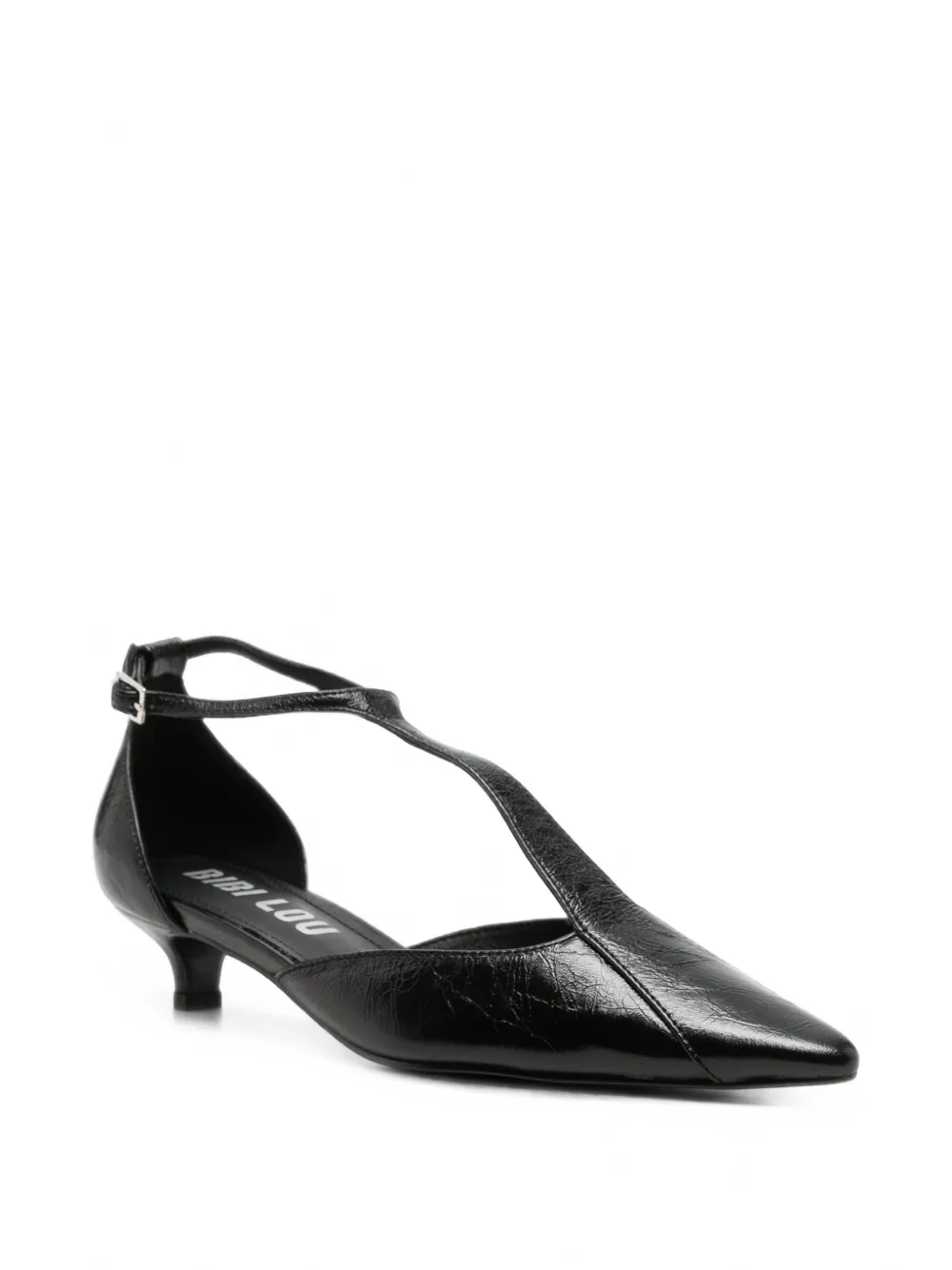 Bibi Lou T-bar pointed-toe pumps Zwart