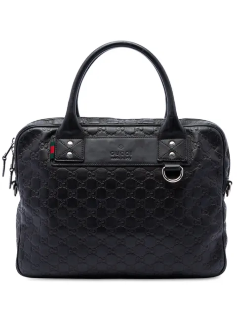Gucci Pre-Owned 2016-2026 Guccissima Web business bag