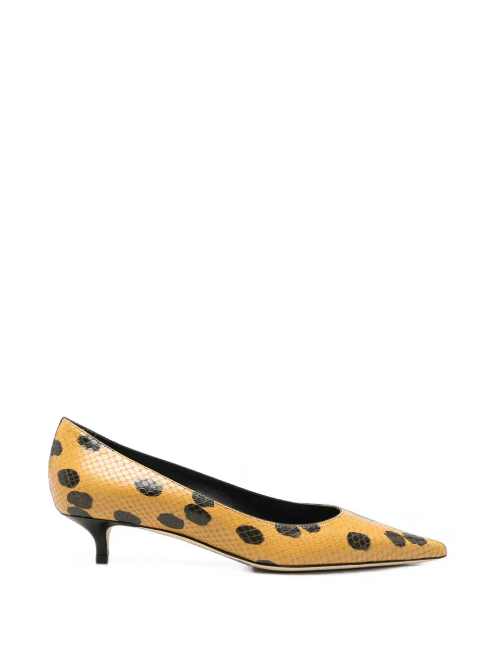 Jimmy Choo polka-dot snakeskin-effect pumps