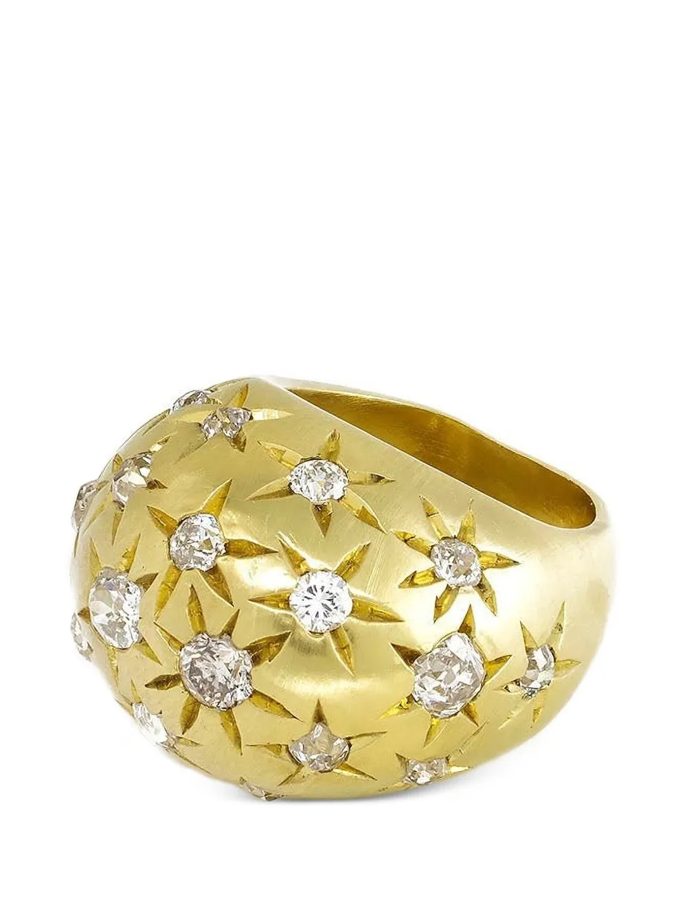 Jenna Blake Stardust diamond dome ring - Gold