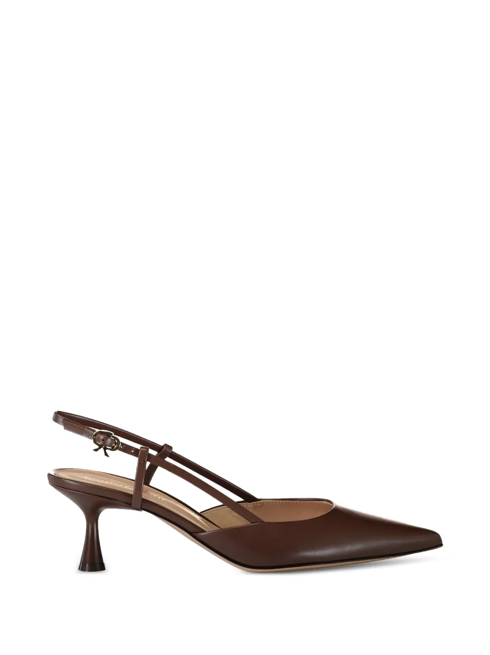 Gianvito Rossi Ascent leather pumps Bruin