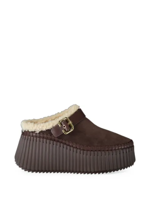 Chloé Nama wedge mules