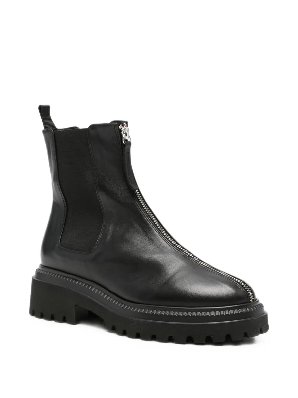 Halmanera Rue28 front-zip ankle boots Zwart