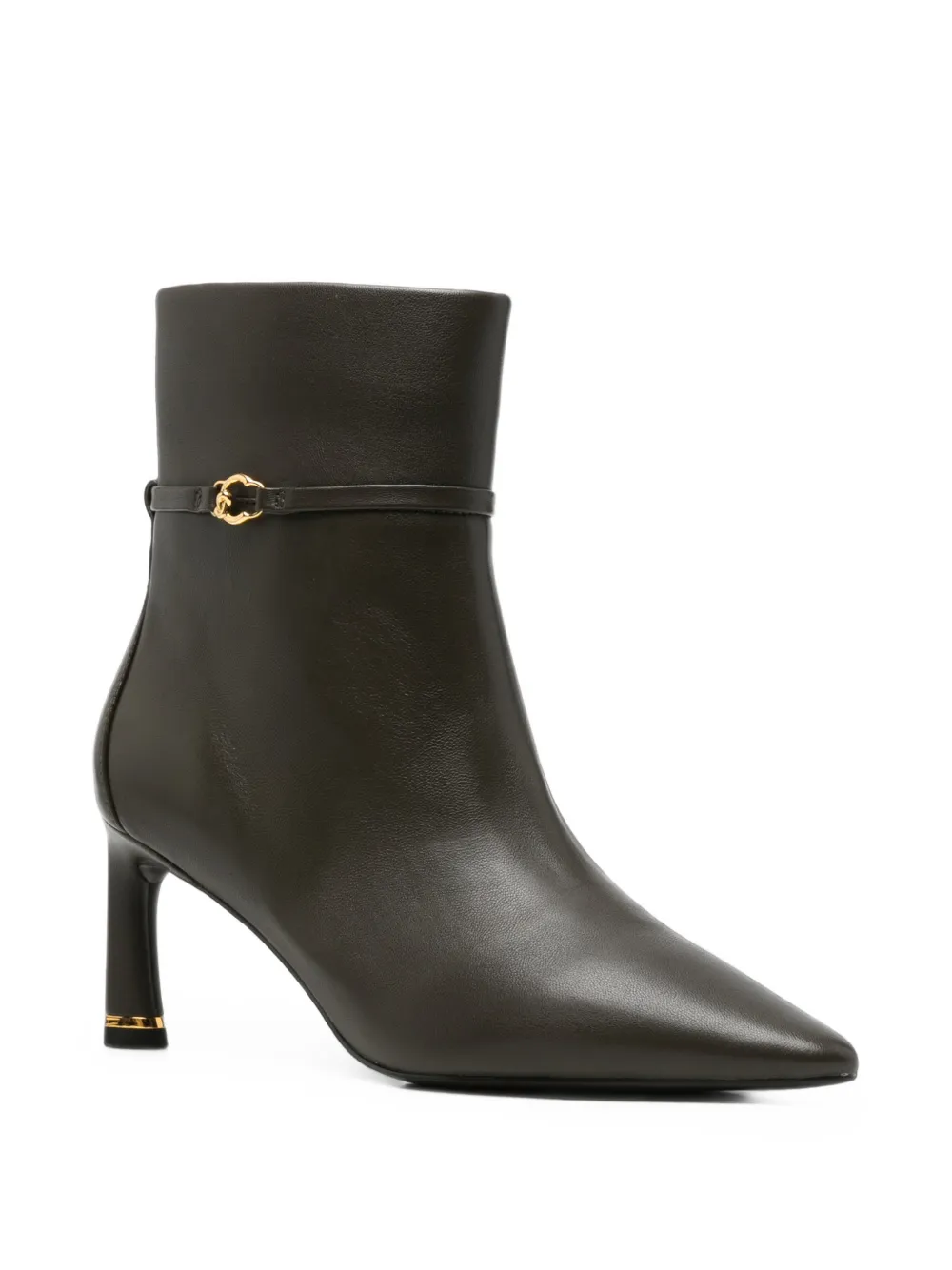 Coccinelle pointed-toe buckled ankle boots Bruin
