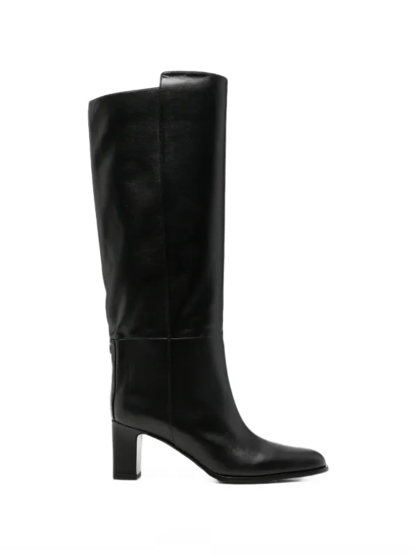 Jimmy Choo Caly Leather Knee-high Boots in Black