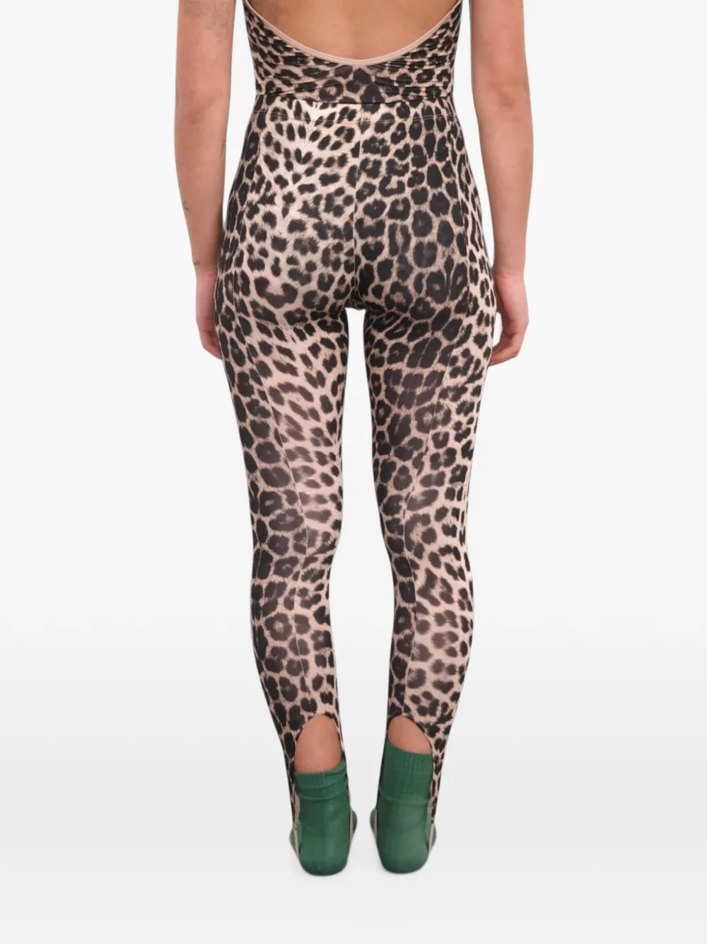 Baserange Sync legging met luipaard-print Beige