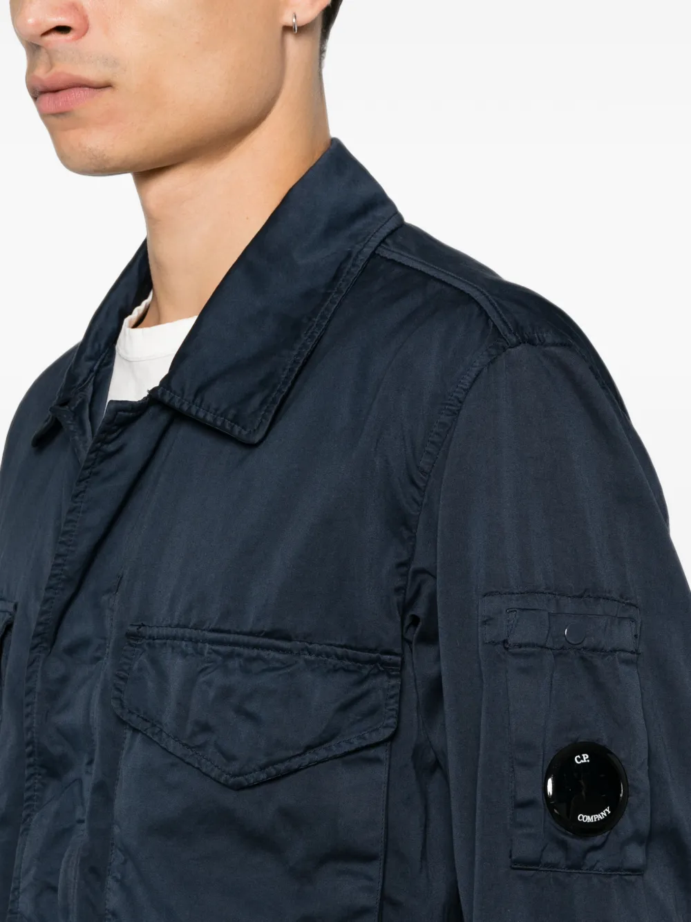 C.P. Company Pro-Tek Lens jack Blauw