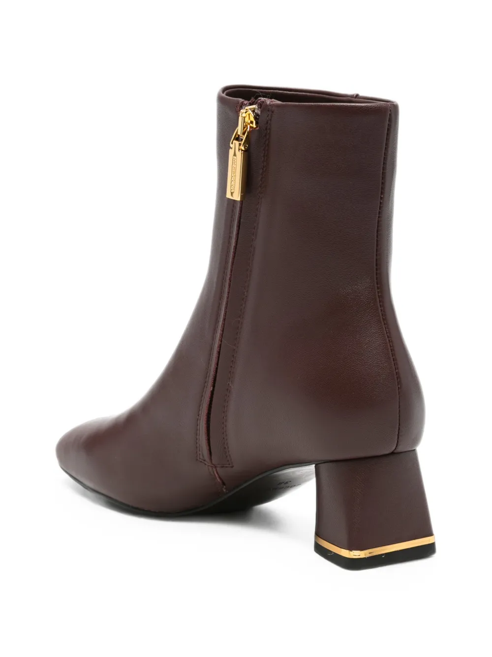 Coccinelle logo-plaque leather ankle boots Rood