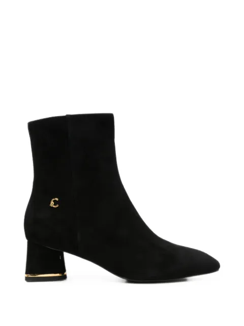 Coccinelle logo-plaque suede ankle boots
