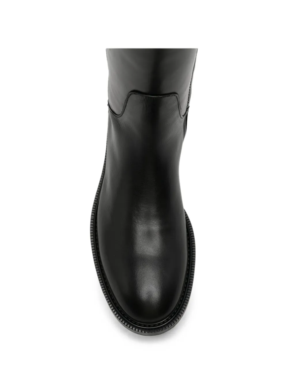 Coccinelle logo-plaque leather boots Zwart