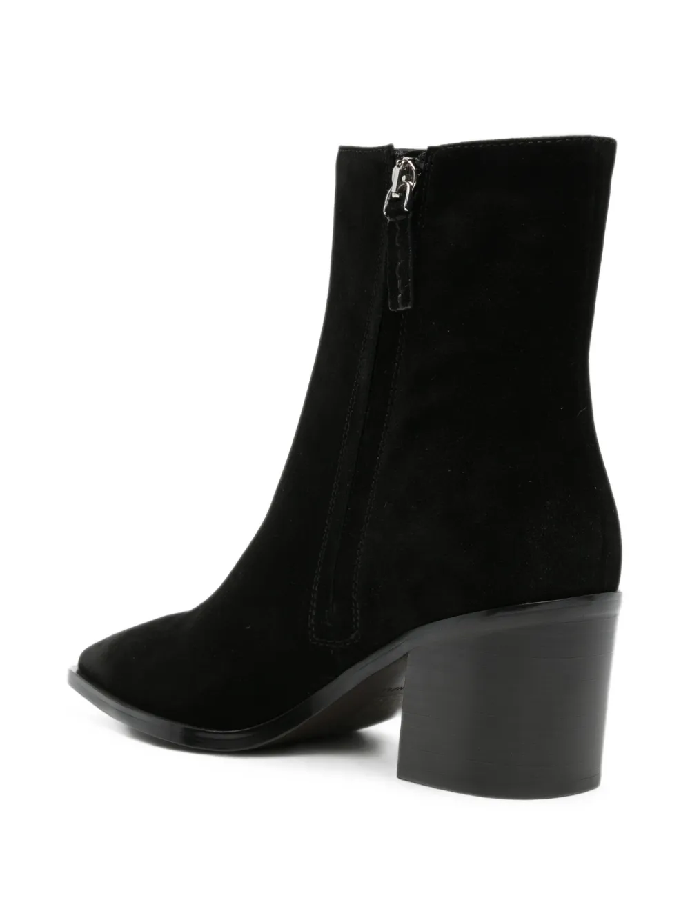 Coccinelle suede-finish block-heel ankle boots Zwart