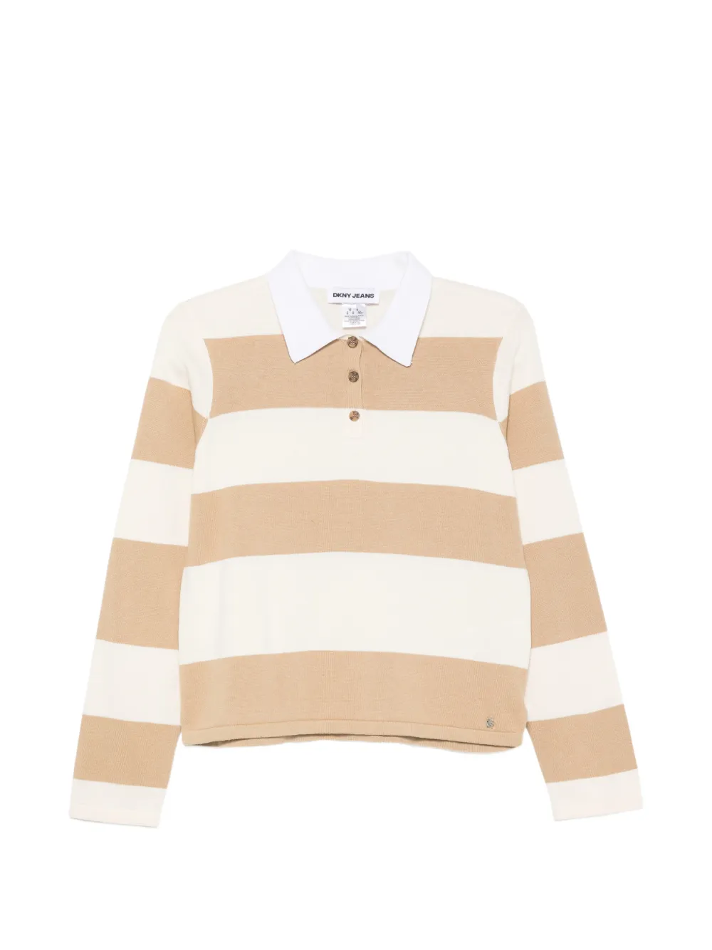 DKNY striped cotton sweater - Toni neutri