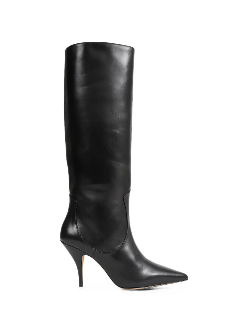 Jude Theresa Leather Knee Boots In Black