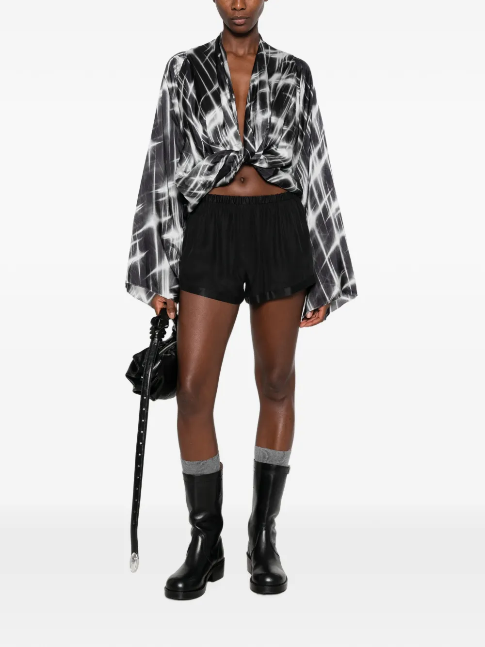 Rick Owens Top met gedraaid design Zwart