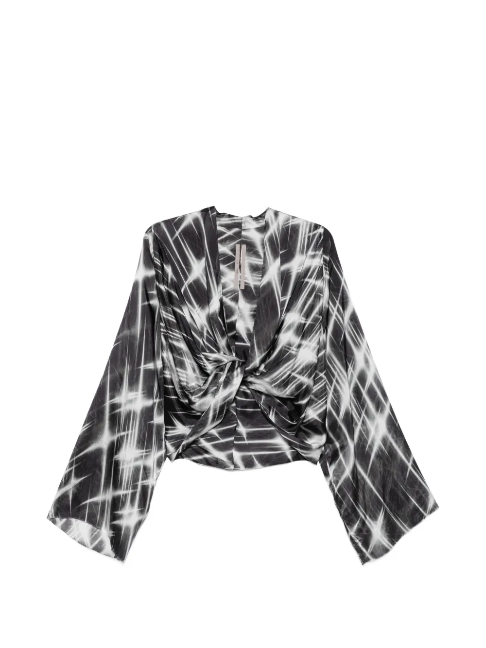 Rick Owens twist-design top - Nero