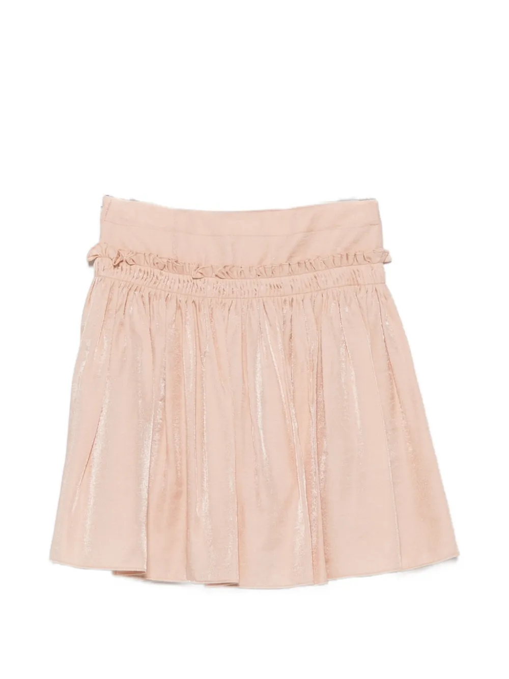 Emporio Armani Kids Flared rok met ruches Roze
