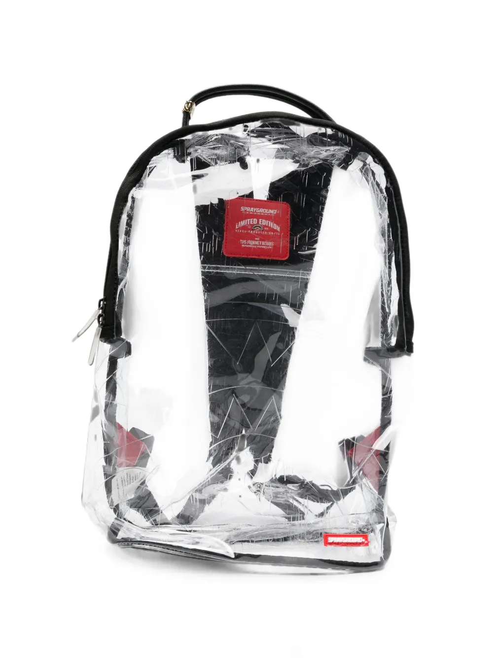 sprayground kid Zaino trasparente con motivo Shark Mouth - Bianco
