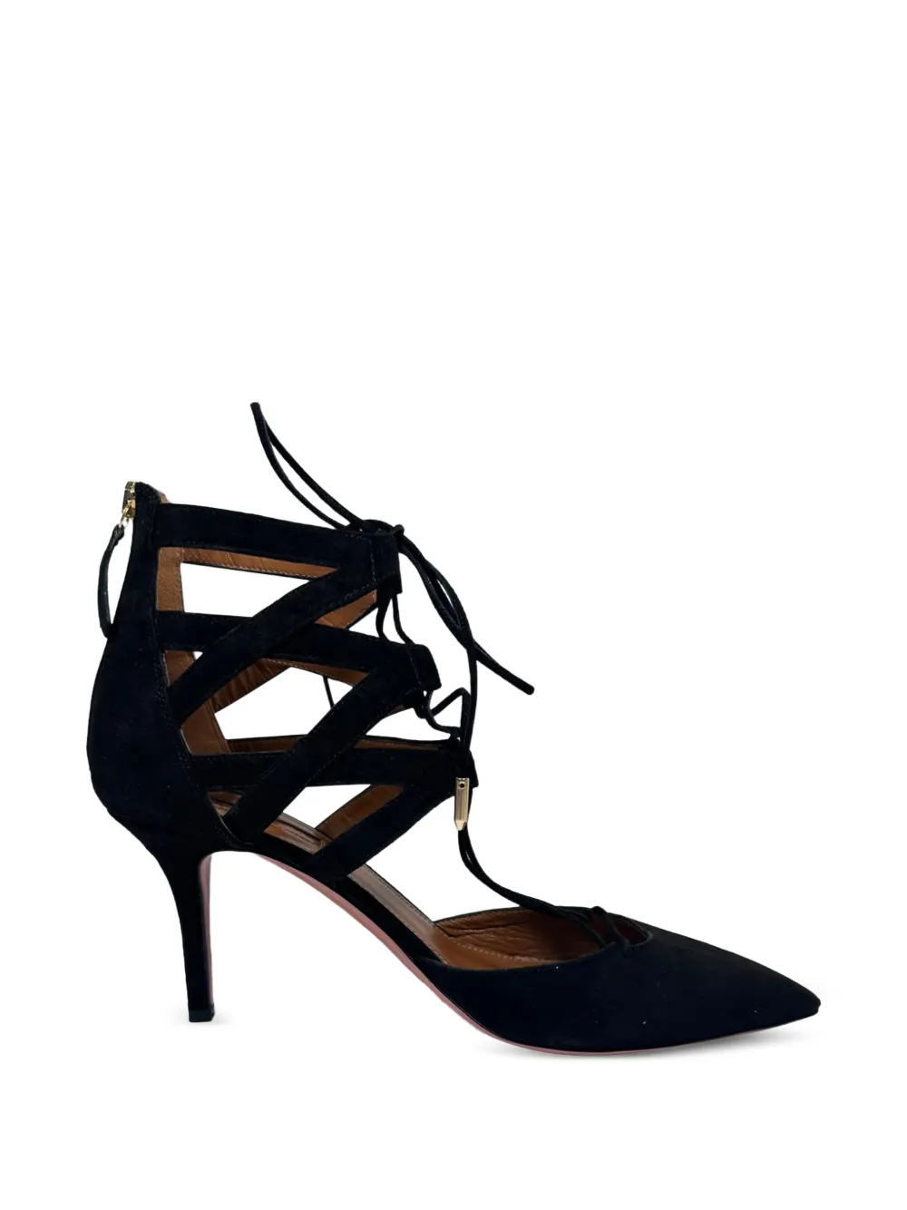 Aquazzura Belgravia lace-up pumps - Nero