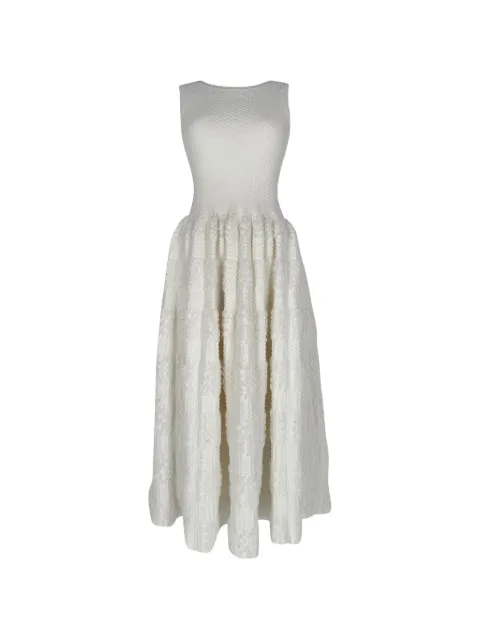 Alaïa Pre-Owned textured sleeveless maxi dress