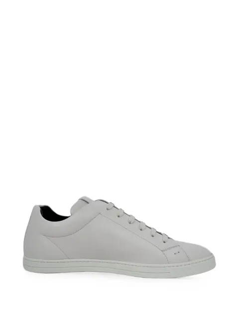Fendi Pre-Owned Logo-print low-top leather sneakers