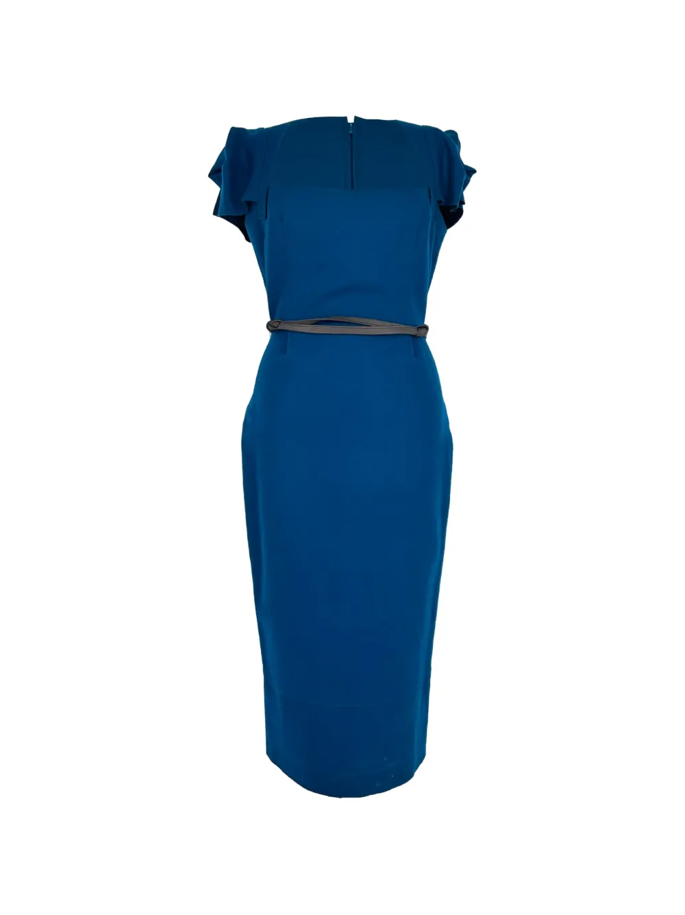 Roland Mouret Abito midi Galaxy con cintura - Blu