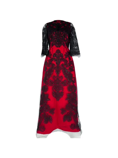Dolce & Gabbana Pre-Owned Lace-accent gown maxi dress
