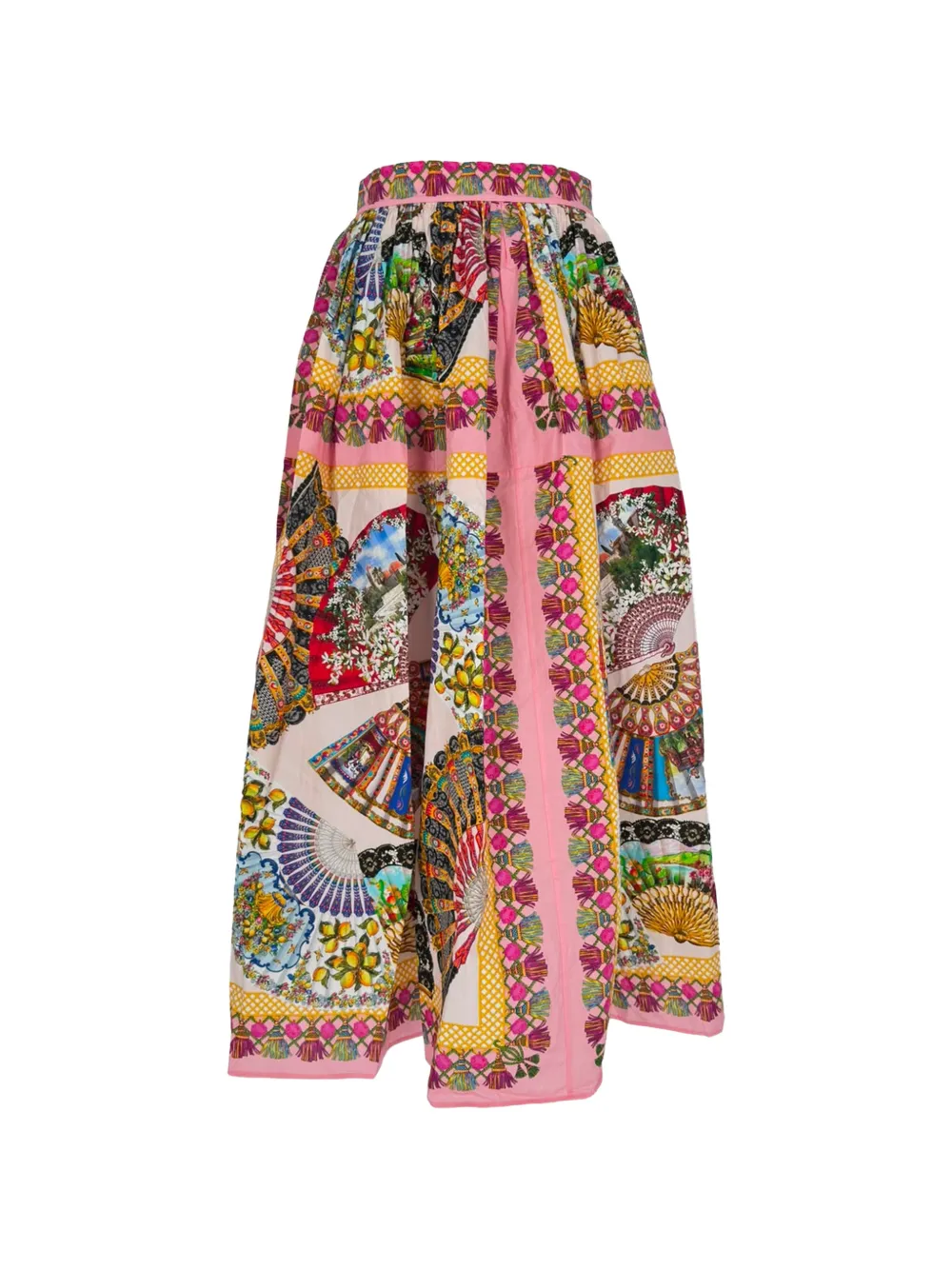 Dolce & Gabbana Pre-Owned printed midi skirt - Rosa