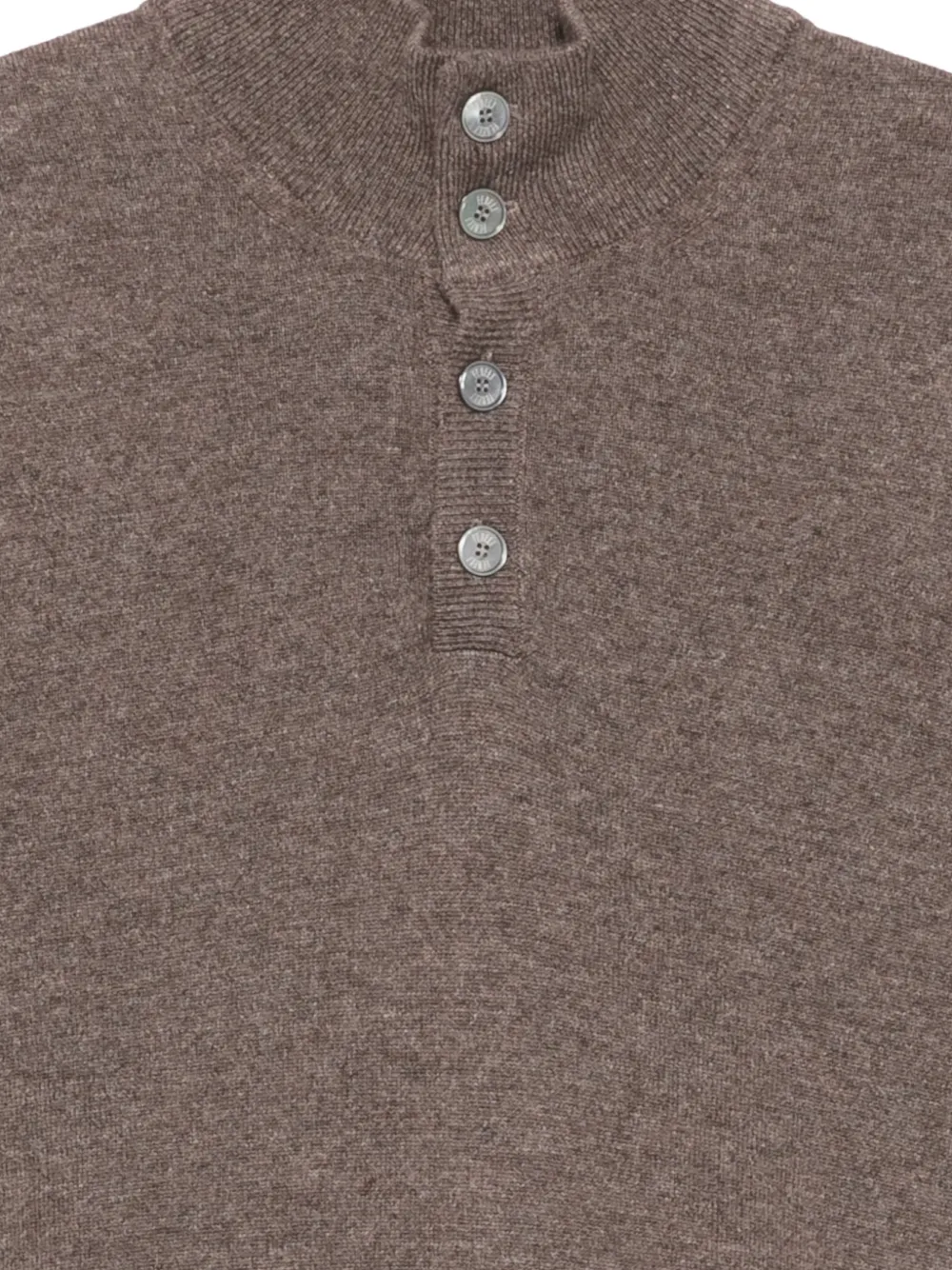 Fedeli Poloshirt met knoopsluiting Bruin