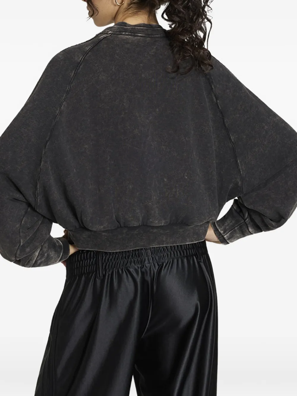 adidas SST gelaagd cropped jack Zwart