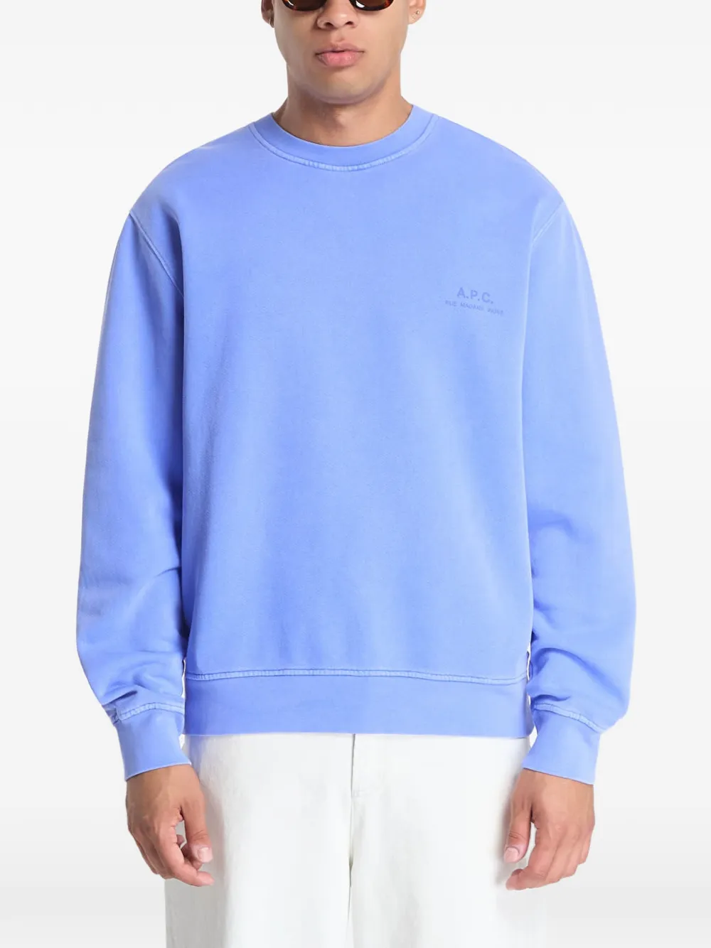 A.P.C. Fernando hoodie met logoprint Blauw