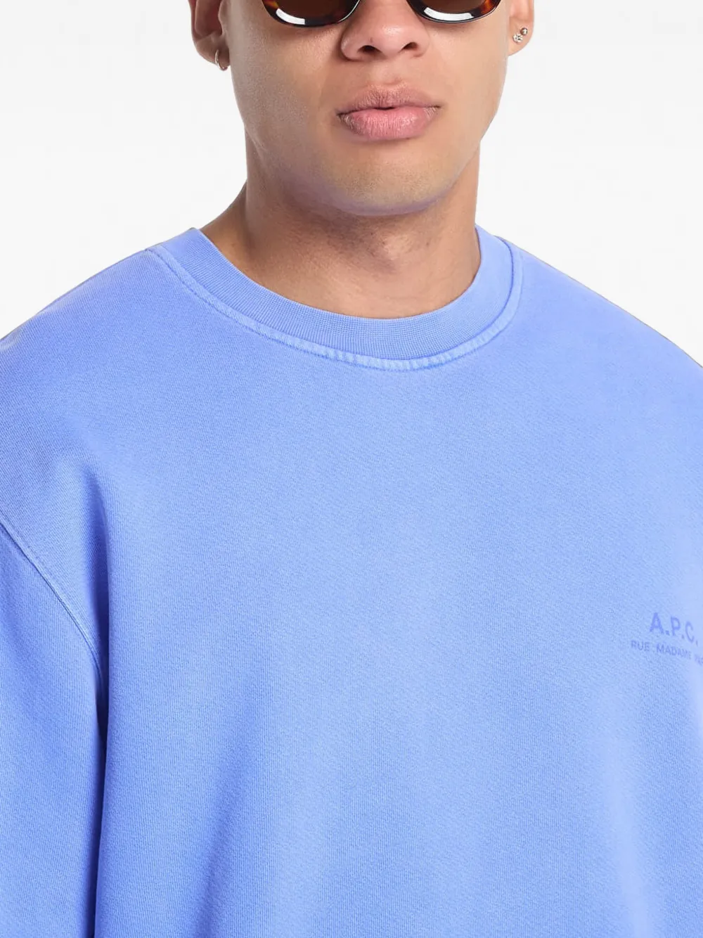 A.P.C. Fernando hoodie met logoprint Blauw