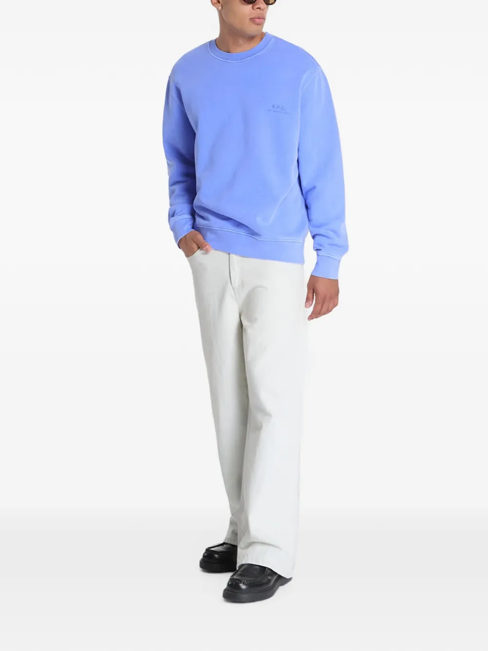 A.P.C. Fernando hoodie met logoprint Blauw