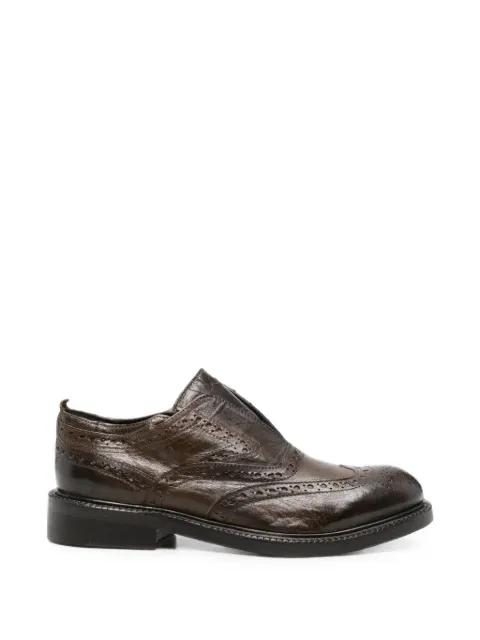 LeQarant brogue leather loafers