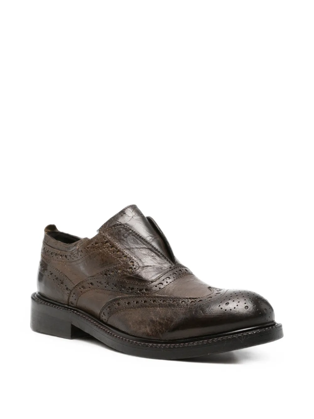 LeQarant brogue leather loafers Bruin