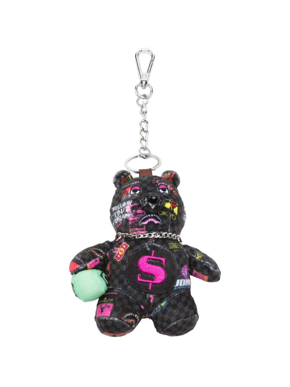 Sprayground Schlüsselanhänger mit grafischem Print - Schwarz