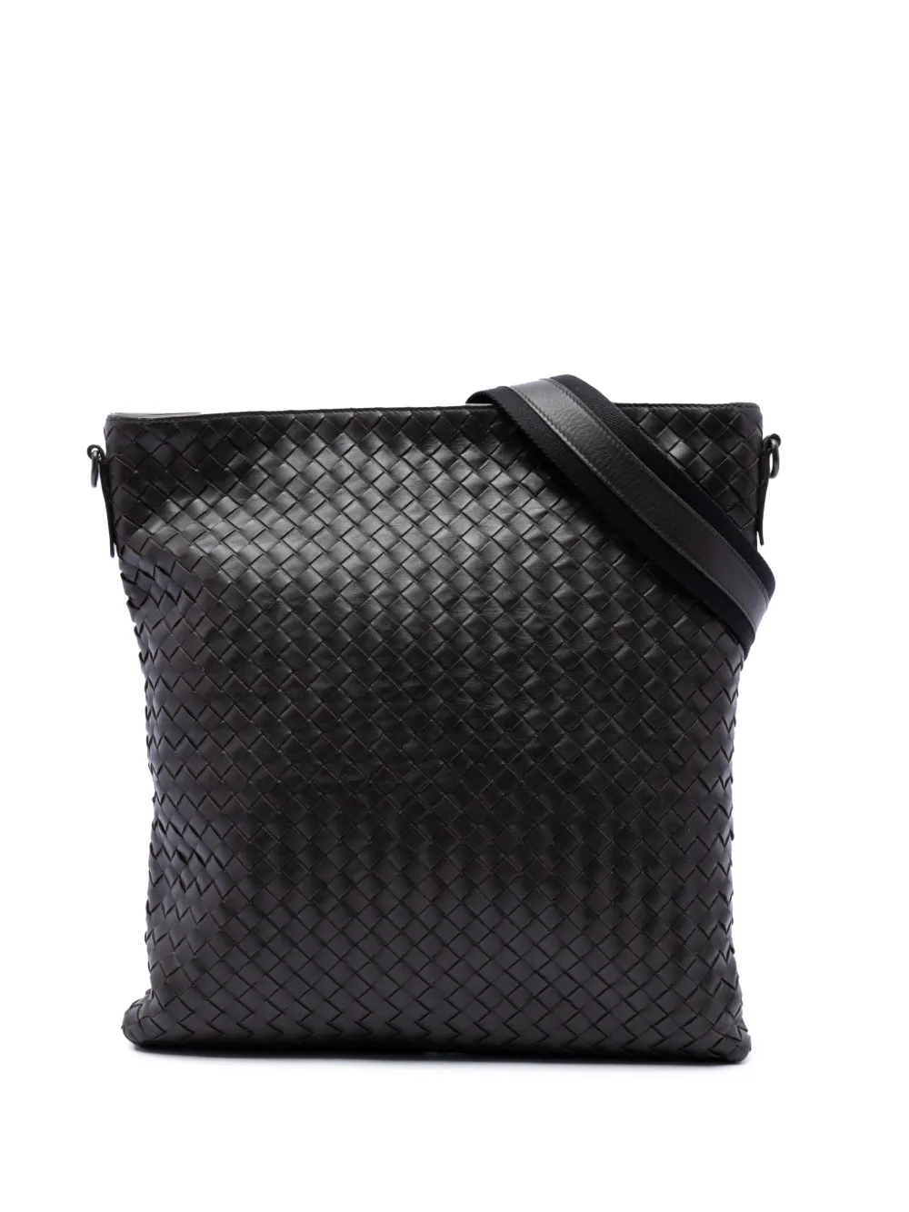 Bottega Veneta Pre-Owned Borsa a tracolla VN in nappa con design Intrecciato 2012-2026 - Marrone