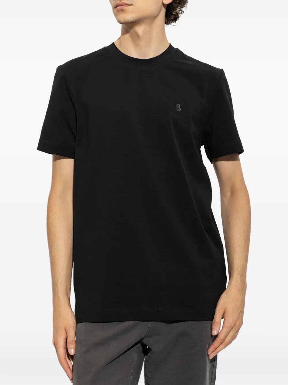 BOGNER Ryan T-shirt met logo-print Zwart