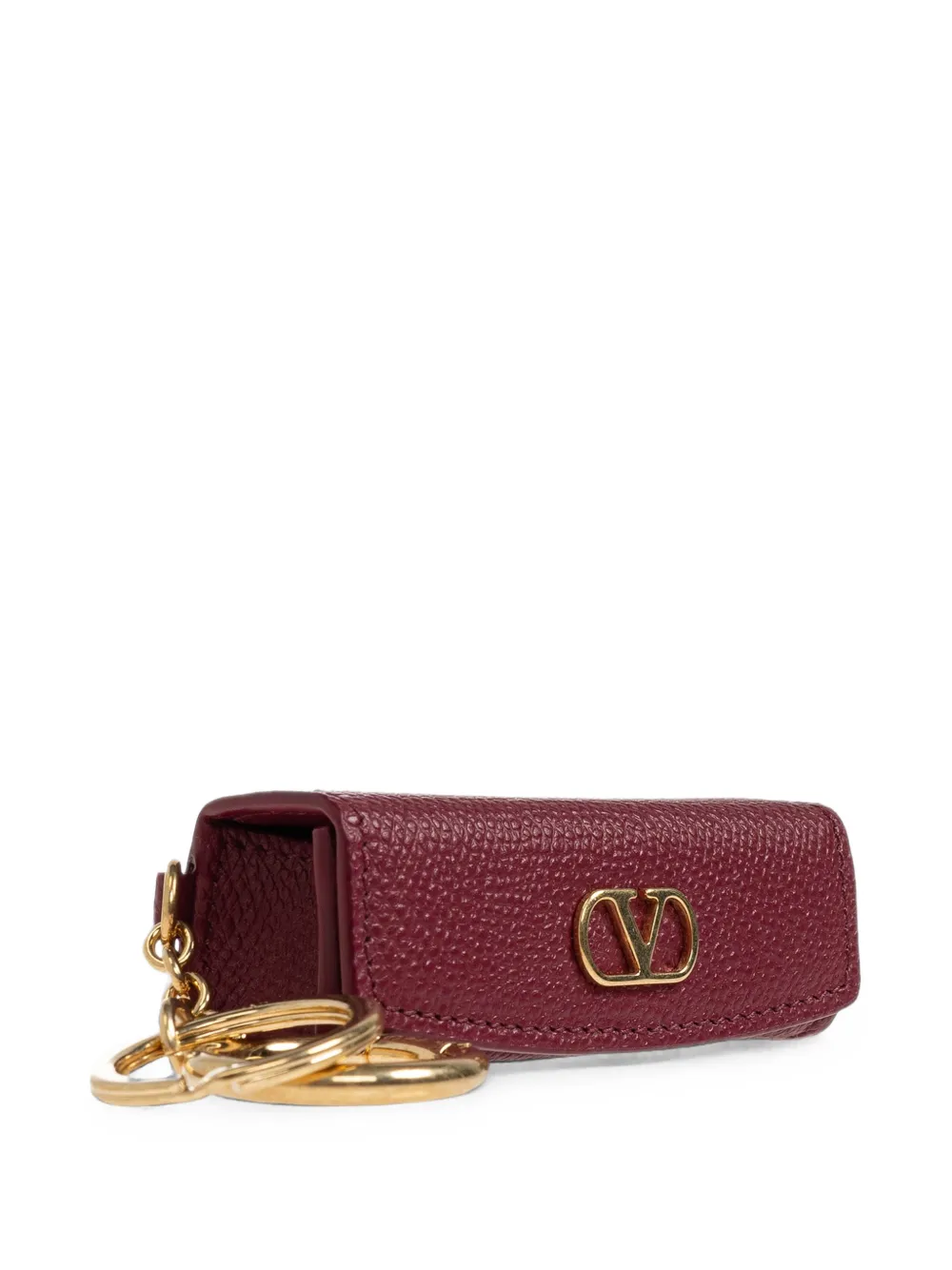 Valentino Garavani VLogo Signature leren lipstick hoes Rood