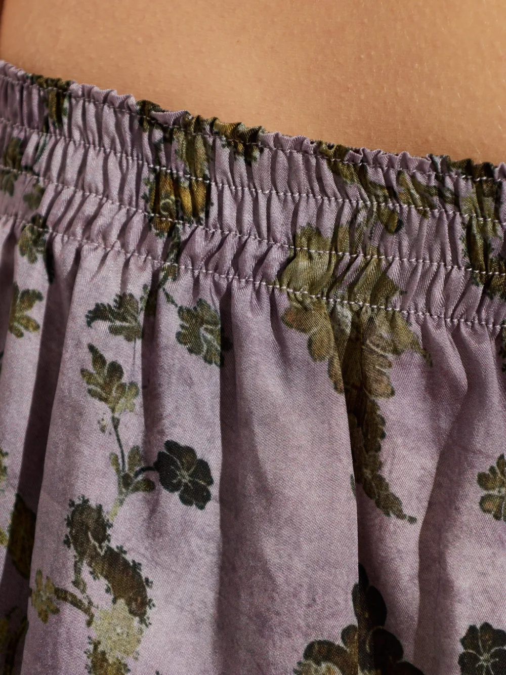 R13 Floral-print Shorts in Purple, view 5