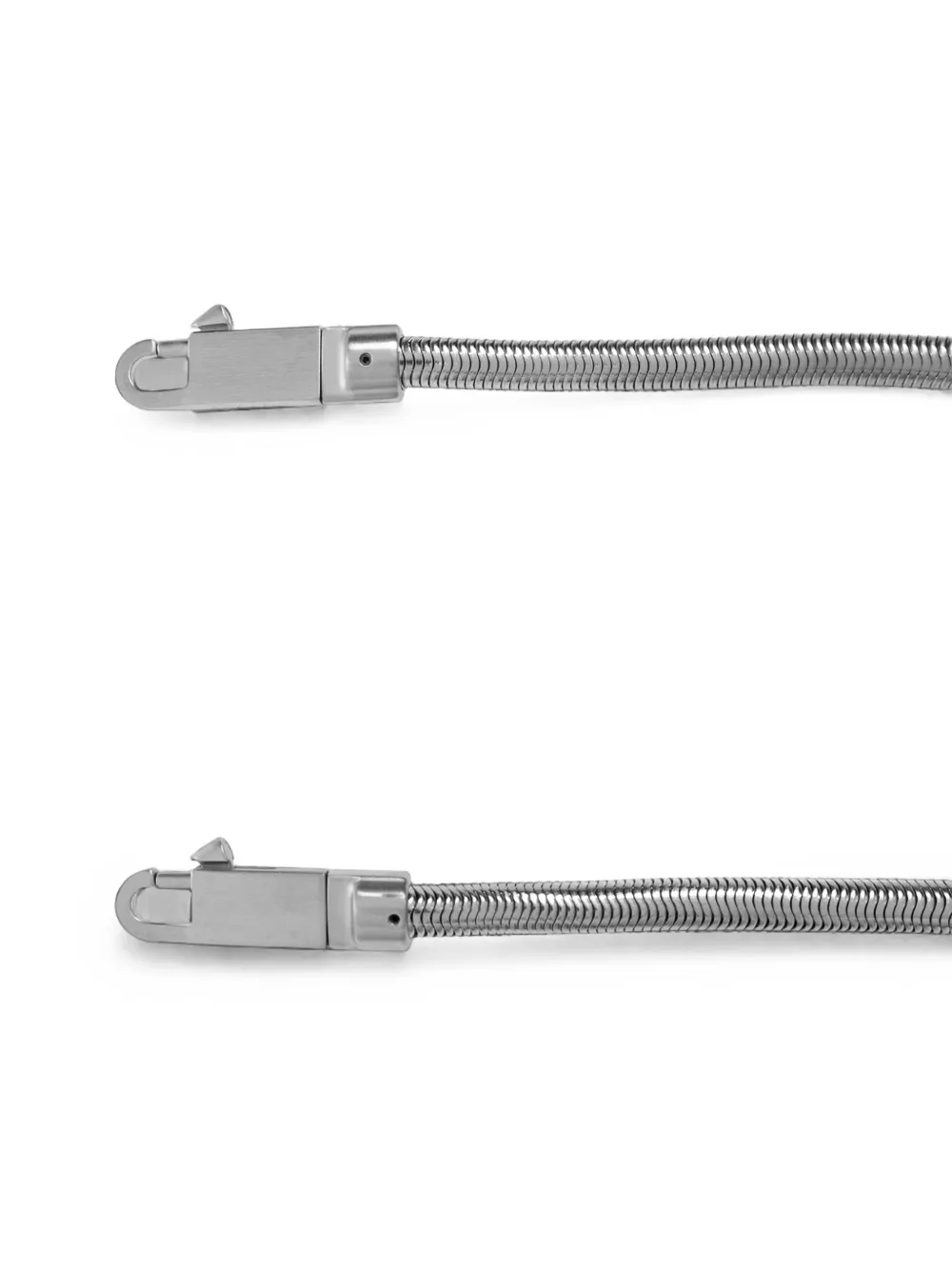 Rick Owens Tassenketting met slangenschakels Zilver