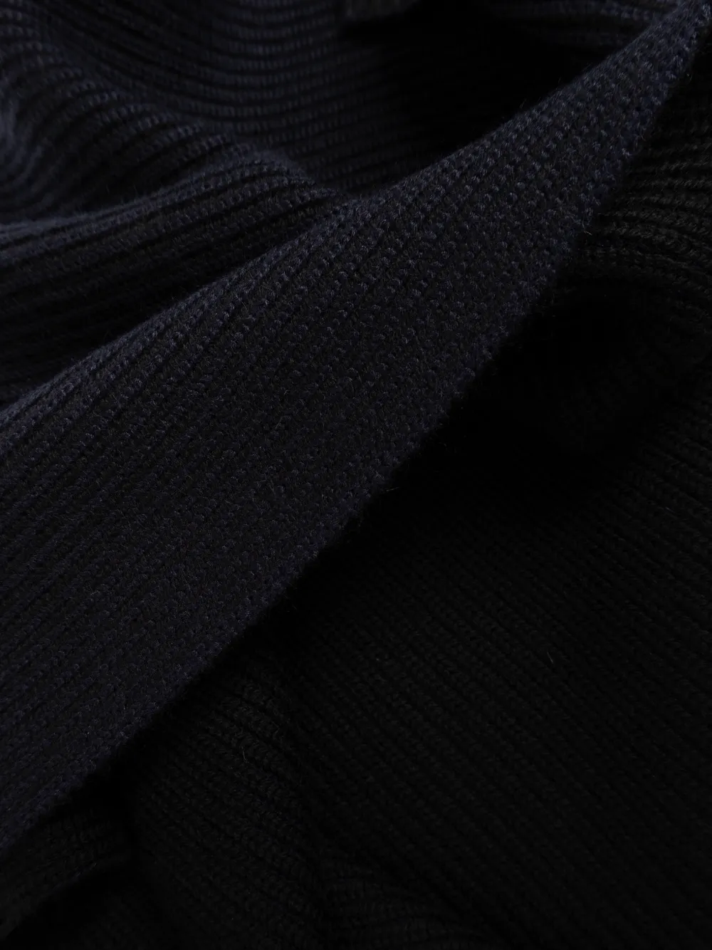 Brioni Ribgebreide sjaal Blauw
