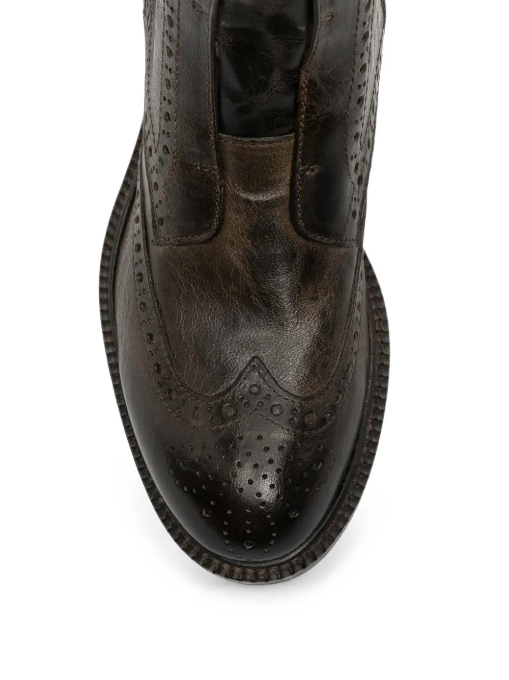 LeQarant brogue-detail leather ankle boots Bruin