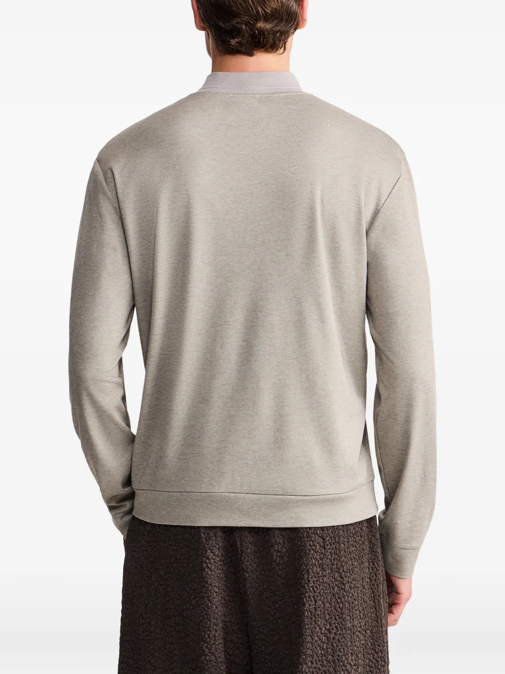 Giorgio Armani long-sleeve sweater Beige
