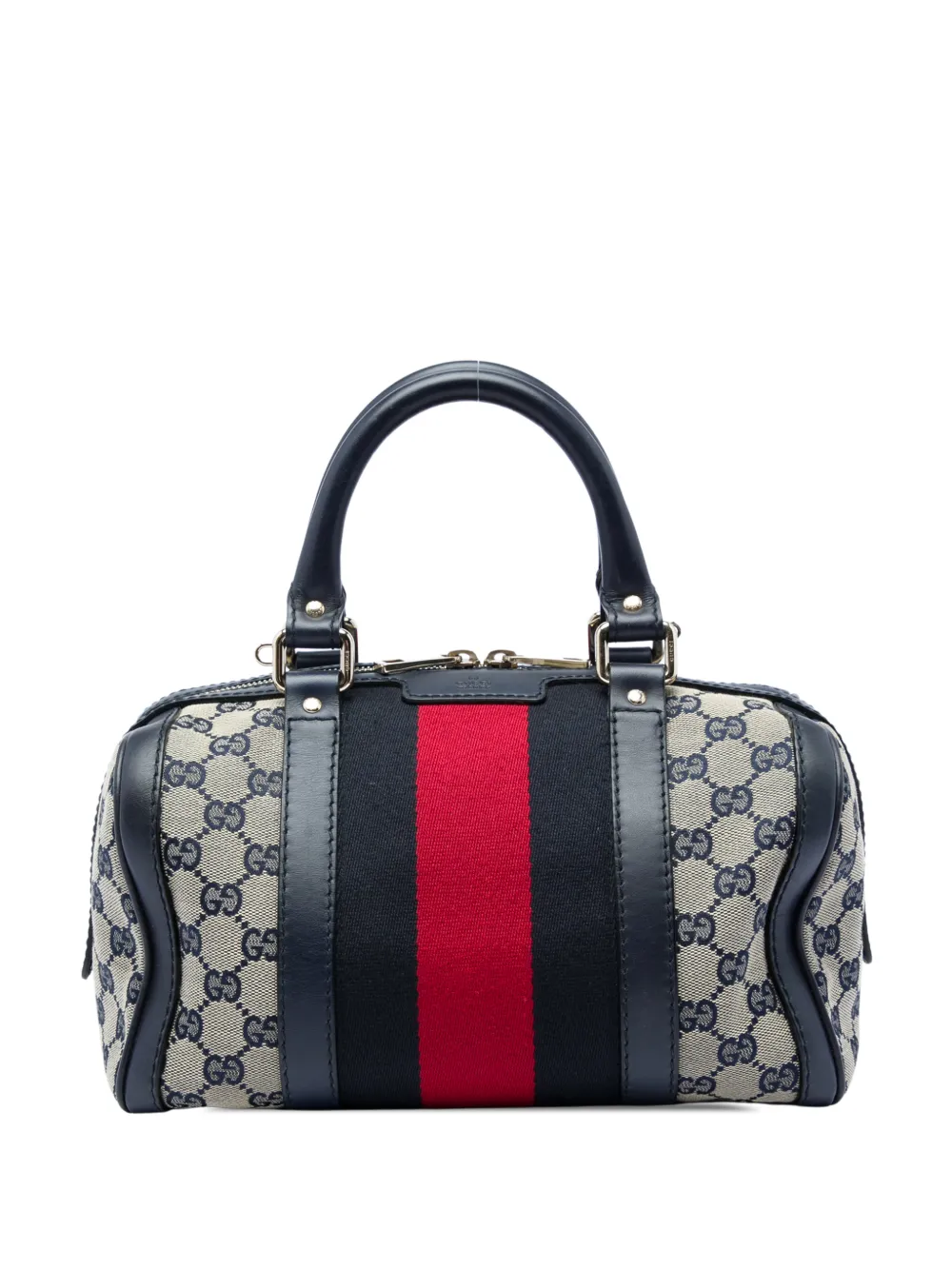 Gucci Pre-Owned 2016-2026 Small GG Canvas Web Joy Boston Bag satchel - Toni neutri
